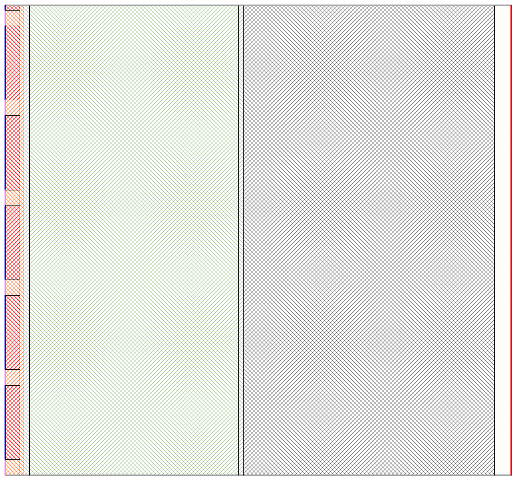 Clinker façade with bricks and joints